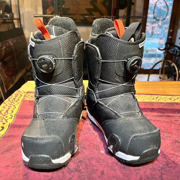 Burton Kids Zipline Step On Boots - Black youth size 4